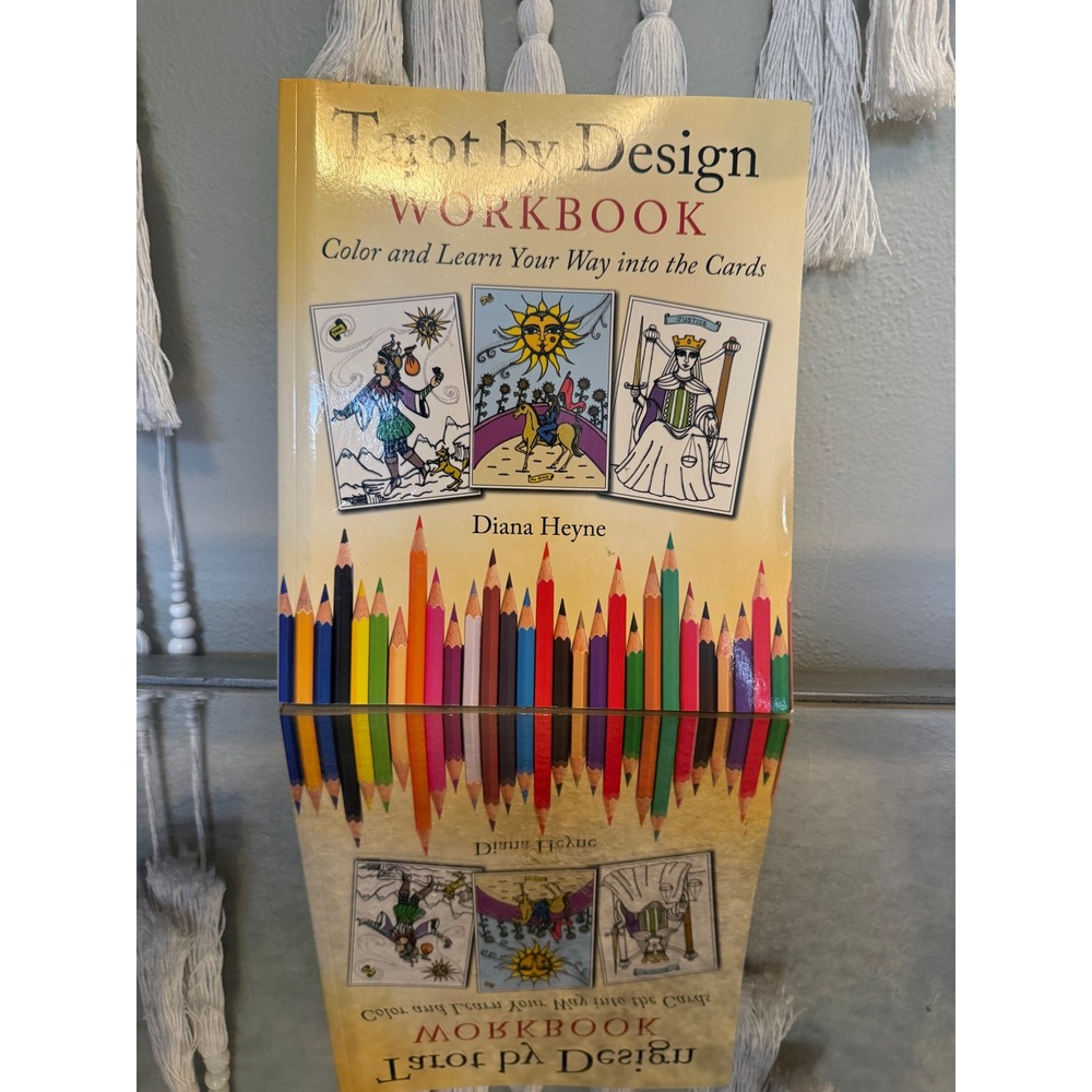 Tarot by Design Workbook Coloring Book Learning Guide boho whimsigoth witchy col